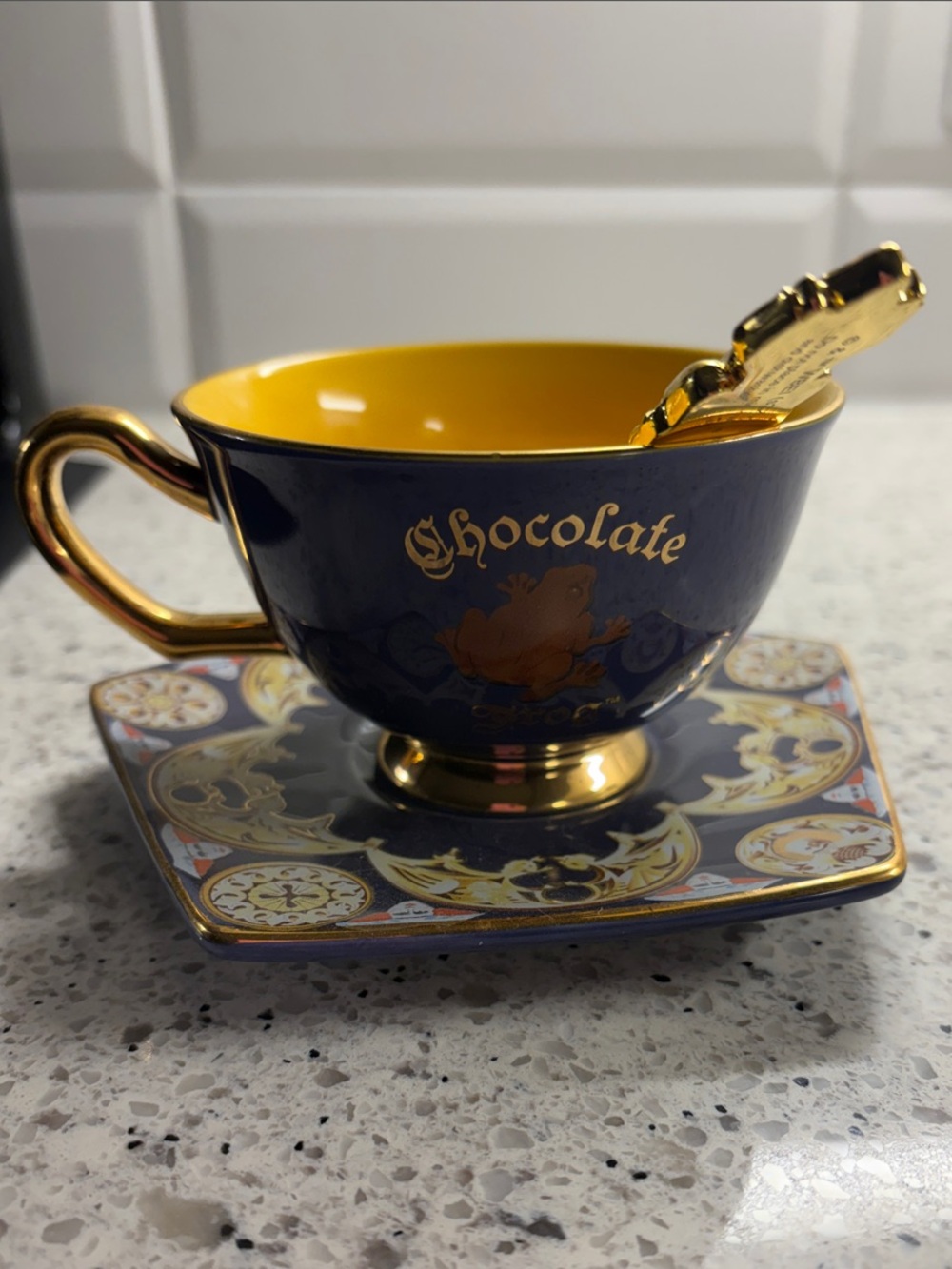 Universal Studios World of Harry Potter Chocolate Frog Tea Cup & Saucer Set